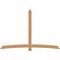 Ekena Millwork Bellingham Timber Gable Bracket, Western Red Cedar, 108"W x 72"H x 1 1/2"D x 5 1/2"F, 16/12 Pitch GBW108X72X0206BEL00SWR - alternate 1